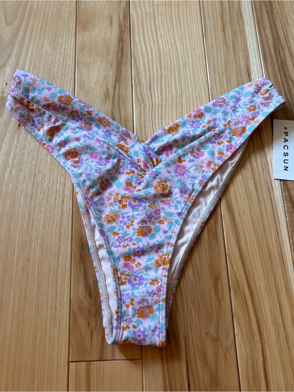 NEW PacSun Floral High Cut V Cheeky Bikini Bottom